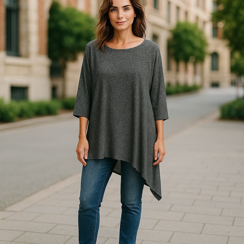 Alfani Monochrome Speckled Tunic